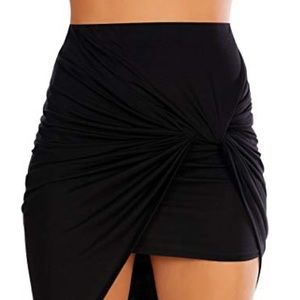 Black free people mini skirt